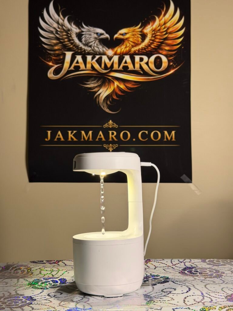 Anti-Gravity Water Drop Humidifier with Clock