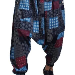 Men's Bohemian Harem Pants – Casual Hippie Yoga Aladdin Genie Trousers