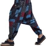 Men's Bohemian Harem Pants – Casual Hippie Yoga Aladdin Genie Trousers thumbnail